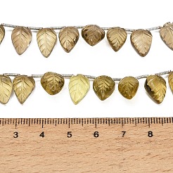 Fili di perle intagliate di quarzo fumé naturale&nbsp;GG-CBA0C95-E07