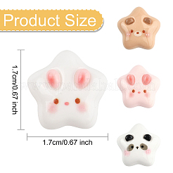 10 шт. мультяшные смоляные кабошоны&nbsp;RESI-YW0004-58