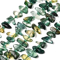 Нити синтетических зеленых и желтых кварцевых бусин&nbsp;G-L649-A05-01