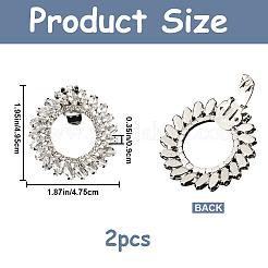 2 шт. латунные зажимы для пряжек для обуви&nbsp;FIND-GF0006-05