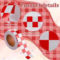 Водостойкие светоотражающие предупреждающие наклейки из пвх&nbsp;FIND-WH0152-070A