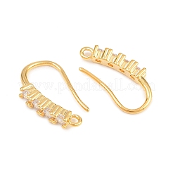 Ottone ganci strass orecchino&nbsp;KK-C261-01C-G
