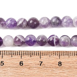 Нити из натуральных шевронных аметистовых бусин&nbsp;G-P428-04A-6mm