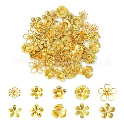 100 шт. 10 стилей латунных колпачков для бусин&nbsp;KK-CJ0002-12