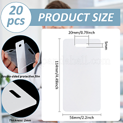 20 шт. прямоугольные акриловые держатели для значков&nbsp;AJEW-BC0009-77