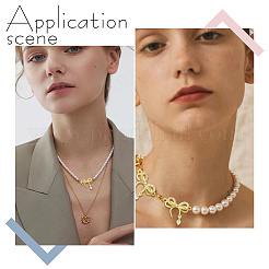 10 шт. подвеска-бантик с покрытием из латуни&nbsp;KK-SC0006-74