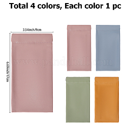 4шт 4-цветный прямоугольный футляр для очков из искусственной кожи&nbsp;AJEW-DJ0003-93