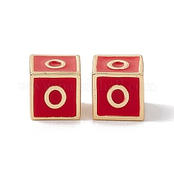 Cremagliera smalto perle di ottone placcatura&nbsp;KK-B060-04G-03O