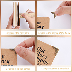 96 шт. железный мешок для декорирования углов защитный&nbsp;PURS-CP0001-05