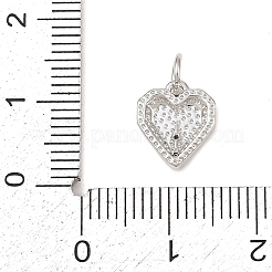 Латунные микропаве прозрачные подвески с фианитом&nbsp;KK-G544-05P-01