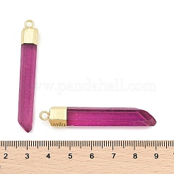Natürliche Quarzkristall spitze Anhänger&nbsp;G-P253-03G-09