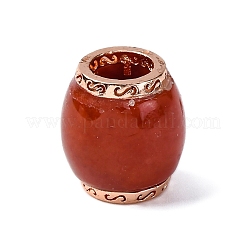 Латунные бусины из натурального мьянманского нефрита&nbsp;KK-Q050-05