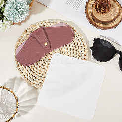 Étui à lunettes en cuir synthétique&nbsp;AJEW-CN0003-59B