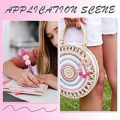 20шт 4 цвета непрозрачные акриловые бусины&nbsp;MACR-TA0002-51B