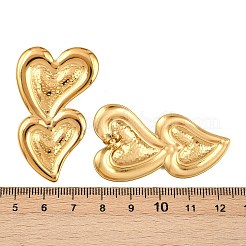 Серьги-гвоздики в форме сердца из нержавеющей стали 304&nbsp;EJEW-I320-24G-05