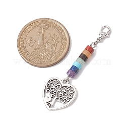 Décorations pendentif arbre de vie en alliage&nbsp;HJEW-JM02062-03