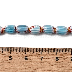 Colliers de perles ovales en verre millefiori faites à la main&nbsp;LK-Z001-02A-04