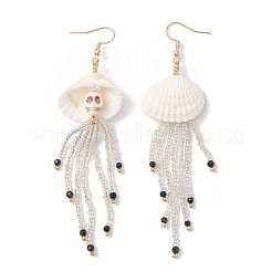 Серьги-подвески из нержавеющей стали 304&nbsp;EJEW-MZ00530-02