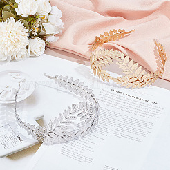 2 шт. 2-х цветные резинки для волос в виде короны и листа&nbsp;OHAR-GO0001-11