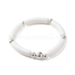 Jade malaisien naturel (teint) & howlite & roche de lave & perles d'hématite synthétique ensemble de bracelets extensibles de puissance d'énergie pour fille femmes&nbsp;BJEW-JB07033
