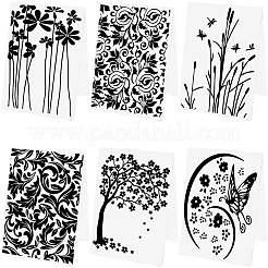 6 carpeta de relieve de plástico de 6 estilos&nbsp;DIY-SP0005-35