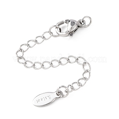 Удлинитель цепочки из нержавеющей стали 304 с овальными подвесками.&nbsp;STAS-G383-07P