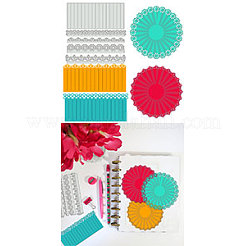 Stanzschablonen aus Kohlenstoffstahl mit Spitzenblumen&nbsp;DIY-WH0309-2249