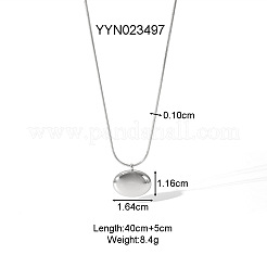 Модные овальные подвески из нержавеющей стали 304 для женщин TU0111-2