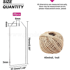 Прозрачные акриловые большие подвески&nbsp;TACR-BC0001-09