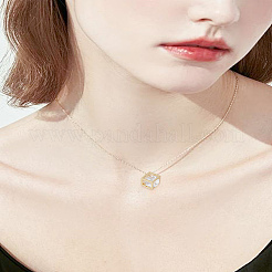 Латунные подвески из кубического циркония&nbsp;ZIRC-LP0001-29