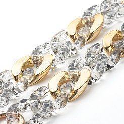 Прозрачная краска Spary Акриловые соединительные кольца Ручки для сумок&nbsp;AJEW-BA00092