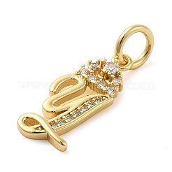 Латунные микро проложить кубического циркония подвески&nbsp;KK-M273-01G-Y