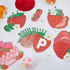 2 пакетик 2-х видов клубничной бумажной подвески&nbsp;DIY-FH0010-28