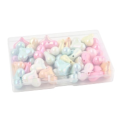 40шт УФ-покрытие непрозрачные акриловые бусины&nbsp;OACR-FS0002-20