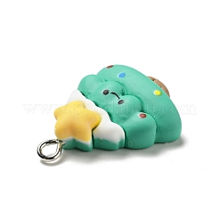 Рождественские подвески из непрозрачной смолы&nbsp;RESI-G043-A07