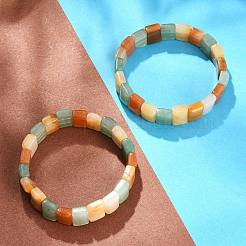 Braccialetti elastici con perline di pietre preziose miste naturali per donne e uomini&nbsp;BJEW-M049-18A