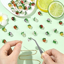 10 шт. подвески из тыквенного стекла&nbsp;PALLOY-YW00139-01