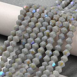 Непрозрачный сплошной цвет имитация нефрита стеклянные бусины пряди&nbsp;GLAA-F029-P4mm-D14