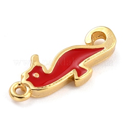 Подвески из золотой латуни с эмалью&nbsp;KK-P197-19C-G