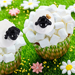 40 шт. 3 стиля овечьей смолы украшения для показа&nbsp;DJEW-DR0001-05