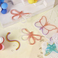 Kits de fabrication de porte-clés pendentif papillon diy&nbsp;DIY-TA0004-50