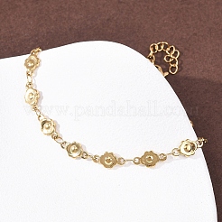 Браслеты-цепочки из нержавеющей стали 304&nbsp;BJEW-P376-04G