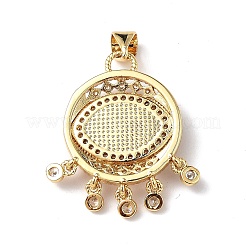 Pendenti malocchio a lume con zirconi colorati&nbsp;ZIRC-L102-14G