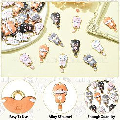 40шт 5 стильные подвески из сплава с принтом&nbsp;FIND-CJ0001-27