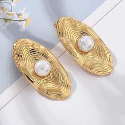 Серьги-гвоздики из нержавеющей стали 304&nbsp;EJEW-Z084-01G