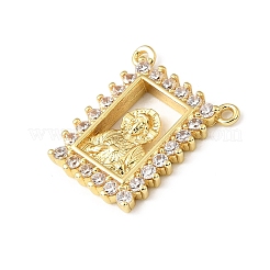 Religion laiton micro pave cubique zircone pendentifs&nbsp;KK-E799-02B-G