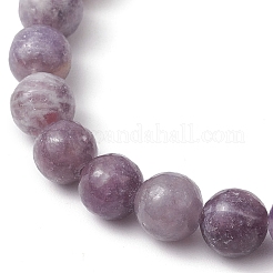 Braccialetti elastici con perline rotonde in tormalina naturale con fiori di ciliegio per donne e uomini&nbsp;BJEW-JB11427