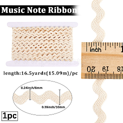 Хлопковая волнистая бахрома с отделкой лентой&nbsp;OCOR-GF0004-49D