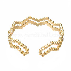 Кольцо-манжета из нержавеющей стали 304 с волнообразным изгибом&nbsp;RJEW-T023-66G