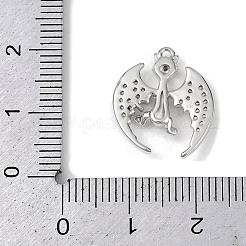 Латунные микропаве прозрачные подвески с фианитом&nbsp;LS-KK-L238-04P